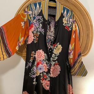 Johnny Was Long Fusai Reverisble Bomber Jacket